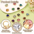 thumbnail image 3 of Uxcell 20 Pcs Rhinestone Heart Charm Crystal Heart Rhinestones Pendants Flat Back Craft Supplies for Jewelry Making Bracelet Necklace Earring Pendant DIY Accessories, Transparente, 3 of 7