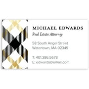 Plaid - Personalized 3.5 x 2 Business Card