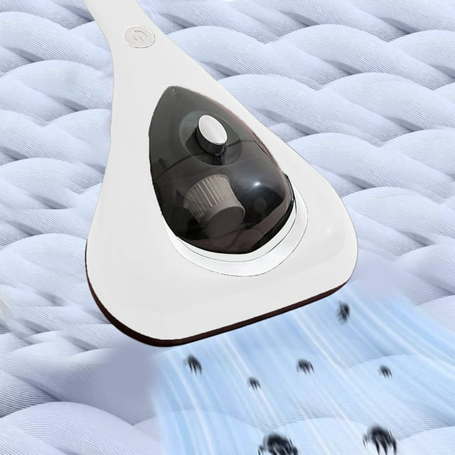 Aspiradora de colchones para electrodomésticos, aire caliente, carga USB, potente succión de 10 kPa, alta frecuencia de eliminación de ácaros, ideal para limpiar sofás y alfombras.