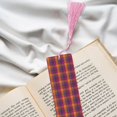 thumbnail image 6 of Kdxio Purple Yellow Buffalo Plaid Print Metal Tassel Bookmarks,Perfect Gift for Art Lovers and Bookworms Metal Bookmarks for Women, 6 of 8