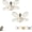 2PCS, variant on Crystal-Effect LED 5-Blade LED Fan Light, 11.8" 2-in-1 Ceiling Fan Light with Remote Control, Adjustable 3-Color & 3-Speed, Retractable Blades for Bedroom, Living Room & Dining Room (1PC)