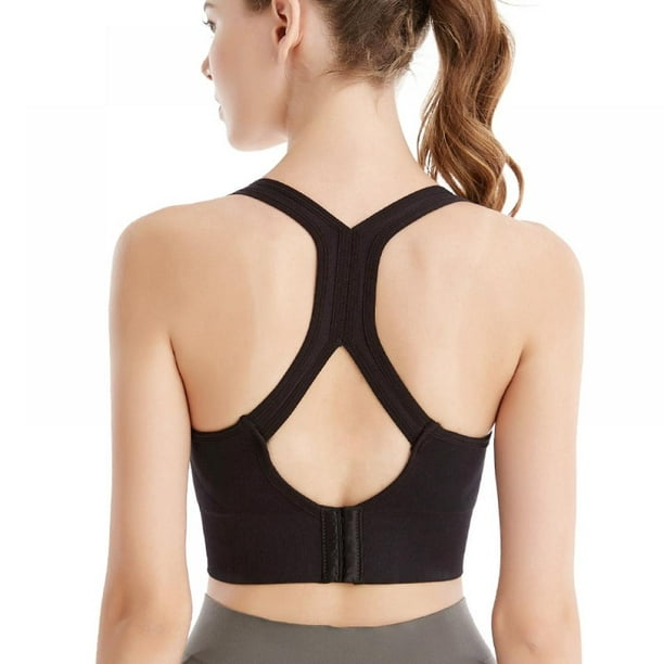 Cross Back Sports Bras for Women - Padded Seamless for Yoga Gym Workout  Fitness - Walmart.com