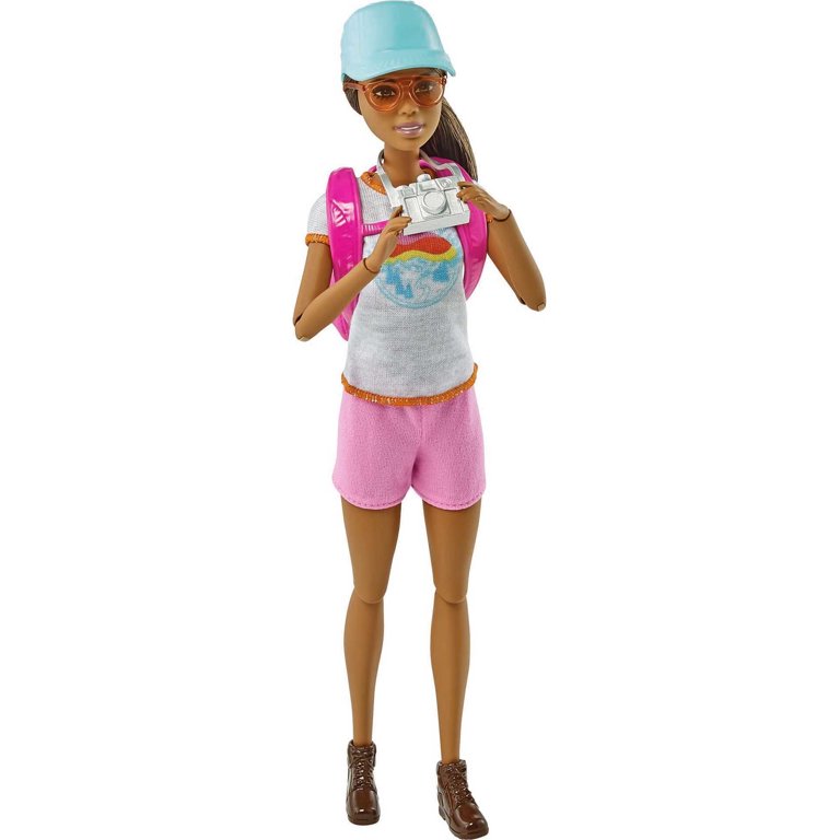 Barbie Travel Ken Doll, Dark Blonde, with 5 Accessories Including a Camera  and Backpack, for 3 to 7 Year Olds ( Exclusive)