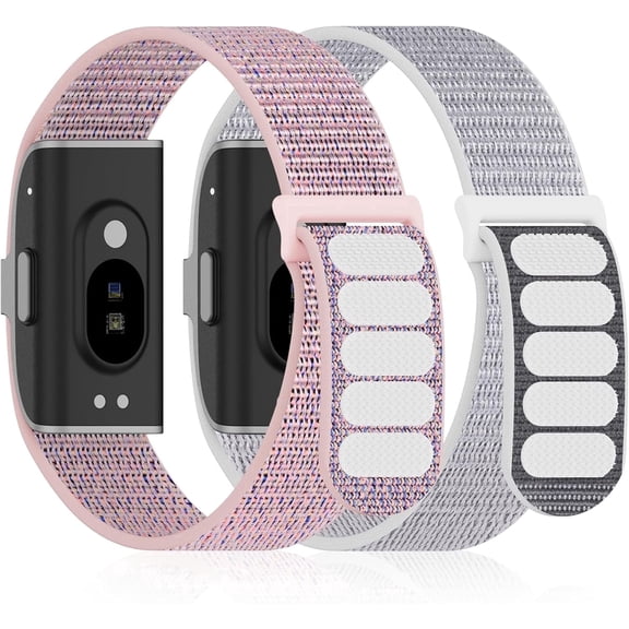 Nylon Loop Compatible with Hume Band Replacement Strap,Adjustable Breathable Soft Wristband Compatible for Hume Health Band Women Men 2-Pack
