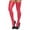 Red, variant on Women's Mapale 1017 Faux Leather Thigh High (Red O/S)