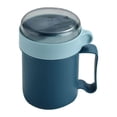 thumbnail image 2 of Cateissary Taza de desayuno portátil para oficina, viaje, campamento, Picnic, aperitivos, cereales, frutas, taza de almacenamiento, contenedor de Cocina y Comedor Azul, 2 of 6