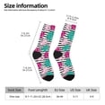 thumbnail image 5 of Yiaed Tropical Leaves Print Great elasticity Crew Socks Sports socks for Men and Women, 5 of 5