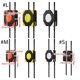 thumbnail image 3 of Wall Focuses Targets Punch Boxing Bag Mat High Elastic Wall Punching Pad Taekowndo Training Bag Boxing Fitness Equipment Black and yellow, 3 of 5