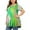 #7-Yellow, variant on Pntutb Women's Plus Size Tops Tie-Dye Print Short Sleeve V-Neck Blouse Pleated Hem Shirt