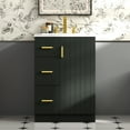 thumbnail image 3 of Euroco 24" Modern Bathroom Vanity with Sink, Small Bathroom Sink Cabinet with 2 Drawers and Soft-Closing Door, Under-mount Sink Bathroom Cabinet with Drawers, 3 of 9