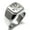 Silver, variant on Stainless Steel Serpentine King Cobra Engraved Square Flat Top Biker Style Polished Ring