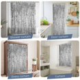 thumbnail image 5 of Gray Grey Forest Waterproof Shower Curtain, Large 72"x78" Washable Polyester Fabric Shower Curtains for Bathroom, Grey Modern Art Oil Painting Decorative Bathtub Curtain Sets with Hooks, 5 of 9