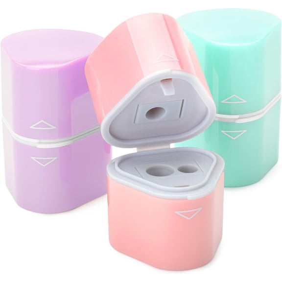 Mr. Pen- Pencil Sharpener for Colored Pencils, 3 Pack, 3 Hole, Pencil Sharpeners Manual, Handheld Pencil Sharpener
