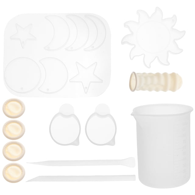 1 Ensemble de Kit de Moulage en Résine Moules en Silicone pour Fabrication de Bijoux Pendentif