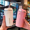 thumbnail image 6 of 380ML Stainless Steel Car Coffee Cup Leakproof Insulated Thermal Thermos Cup Car Portable Travel Coffee Mug White, 6 of 7
