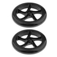 thumbnail image 3 of Ruedas de patinete de 7 pulgadas, 2 uds., neumáticos de rodillo delanteros y traseros, rueda de repuesto silenciosa Negro Cola Ruedas de scooter, 3 of 8