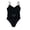 Black, variant on Tummy Control Tie Knot Swimsuit - Ruched Halter One Piece Bathing Suit with Push Up Underwire, Padded Cups & Adjustable Buckle for Women