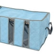 thumbnail image 4 of Unique Bargains Foldable Clothes Blanket Holder Closet Sweater Storage Box Organizer Blue, 4 of 5