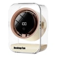 thumbnail image 6 of ROLKFUK USB Desk Fan, Quiet Rechargeable Table Fan with 100 Speeds & Smart Air Circulation, Small Portable Desktop Fan for Home Office, 6 of 9