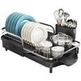 thumbnail image 3 of SNTD Dish Drying Rack, Expandable Dish Rack for Kitchen Counter, Stainless Steel Dish Drainer with Drainboard Set and Utensil Hol, 3 of 9
