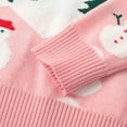 thumbnail image 6 of Tfken Christmas Sweater For Boys Toddler Long Sleeve Cartoon Print Pullover Warm Comfortable Sweater Pink Size 2-3 Years, 6 of 6