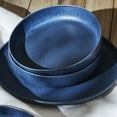 thumbnail image 6 of Stone Lain Macchio 12-Piece Dinnerware Set Stoneware, Blue Matte, 6 of 6