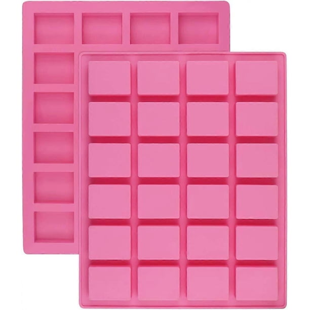 24 cavity rectangular caramel candy silicone mold, chocolate truffle mold, whiskey ice cube tray, grid soft candy mold, hard candy mold praline soft c