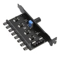 thumbnail image 3 of ANGGREK PC Fan Hub 8 Channels Knob Cooling Fan Speed Controller For CPU Chassis Hard Drive VGA PWM Fan PCI Bracket,PC Fan Speed Controller,Chassis Fan Hub, 3 of 8