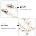 thumbnail image 5 of BESTYASH 2Pcs Elegant White Resin Sweater Chains with Cardigan Clips Stylish Necklace Accessories, 5 of 8