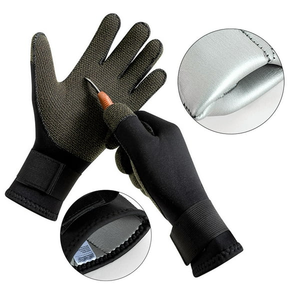 3mm Neoprene Wetsuit Gloves Dive Gloves Anti Slip Thermal Scuba Diving Gloves Swim Gloves for Surfing Lap Swimming Skiing Kayaking M