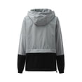 thumbnail image 3 of Seyurigaoka Women Packable Rain Jacket Outdoor Color Block Hooded Windbreaker, 3 of 8