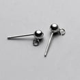 thumbnail image 5 of 16Pair 925 Sterling Earring Stud Posts Backs Studs DIY Back Post, 5 of 8