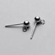 thumbnail image 4 of 1 Par de Pendientes de Almohadilla BLESIY Plata 3mm, 4 of 8