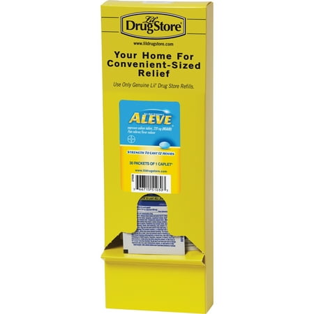 Lil' Drug Store, LIL51030, LIL' Drug Store Aleve Medicine Single Dose Refill, 30 /