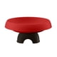 thumbnail image 2 of Frutero alto para aperitivos y frutos secos | Bandeja de plástico de 25 cm con base alta | Elegante plato para aperitivos en rojo y blanco para la sala de estar o la mesa de centro., 2 of 6
