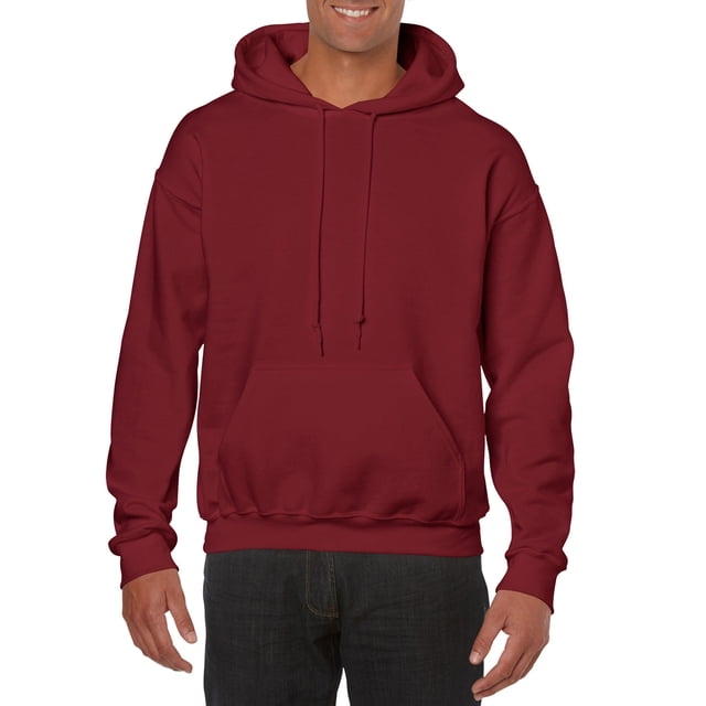 Gildan Mens Heavy Blend Hooded Sweatshirt, S, Garnet
