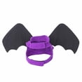 thumbnail image 2 of Small Pet Halloween Wear, Dog Halloween, Small Dog Halloween Costumes, for Cats, Purple Comfort-Fit Harness with Detachable Style Black Bat Wings Made of Durable Halloween Fabric, 2 of 6