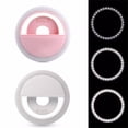 thumbnail image 6 of Led Clip-On Camera Fill Light, Round Rechargeable Dimmable Lighting For Mobile Photography, Vlogging, Content Creation, Streaming Video Calls And Outdoor Portraiture, Includes 1, 6 of 6