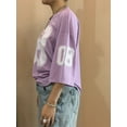 thumbnail image 3 of Jersey Tops for Women Y2k Oversized T Shirt Number Graphic Tees V Neck Half Sleeve Shirt Streetwear, 3 of 6