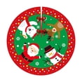 thumbnail image 2 of Falda de de Navidad, cubierta de base, falda de de Navidad de 90cm de diámetro, decoración inferior fácil de instalar, adornos navideños Estilo A, 2 of 8