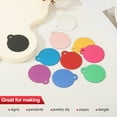thumbnail image 5 of Uxcell Metal Round Stamping Blanks Tags Blank Tag with Hole for Engraving Green, 5 of 7