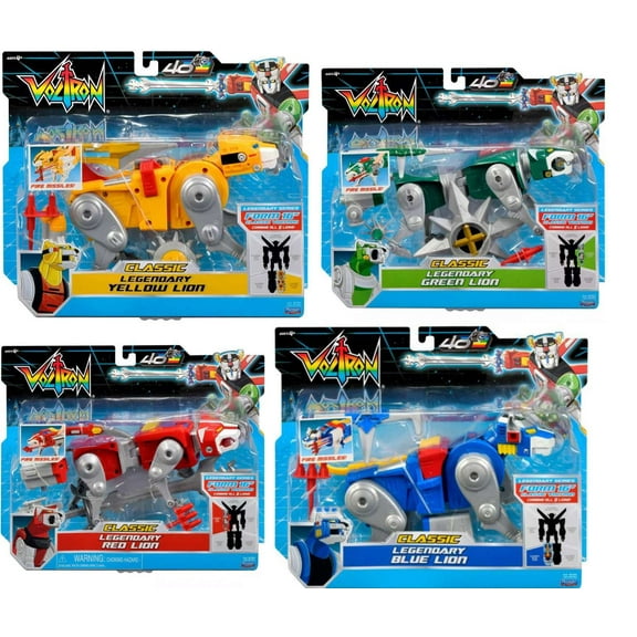 Voltron CLASSIC Legendary Red, Yellow, Blue & Green Set of 4 Combinable Action Figures