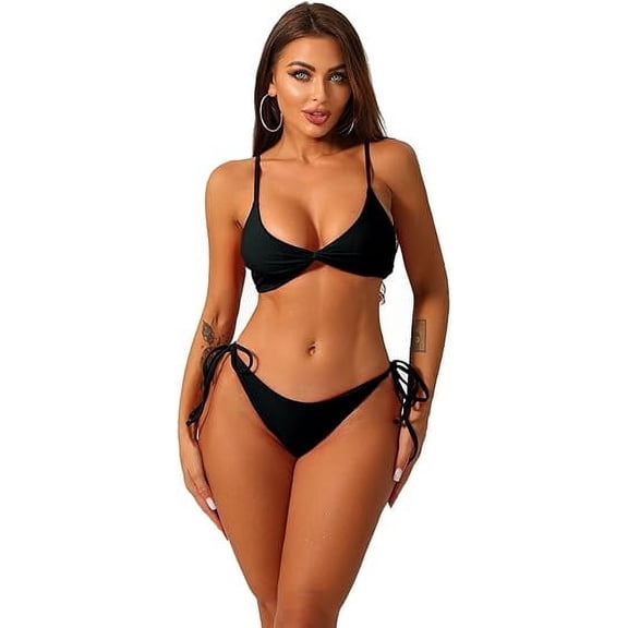 Women’s Sexy Bikini Set Vest Bra Triangle Thong Lingerie Brazillian Two Piece Swimsuits Beachwear