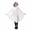 White, variant on Girls Hooded Jumpsuits Long Sleeve Graphic Bluses Halloween Theme Dress Up Stylish Party Performance Tops for Kids