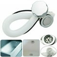 Concealed Bath Overflow Waste Up Plug Plastic Pipe and Chrome Handle