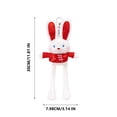thumbnail image 2 of Clearance Sales WIZUTIZ Pull Funning Rabbits Plushs Doll Keychain Bag Gift Pendant multicolour, 2 of 5