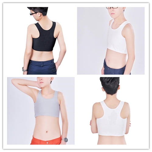 Kmbangi Women Chest Binder Vest, Slim Flat Compression Bust Top, Solid  Color Sleeveless Tank Top, Cami Side Breasted Crop Vest 