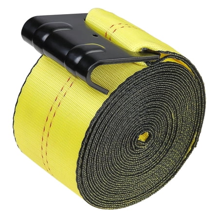 Winch Straps 4" x 40' 6000lbs Load, 18000lbs Break Strength (10 Pack) - Truck Tie Down Straps Flat Hook for Trailers, Cargo, Farms, Tree Saver