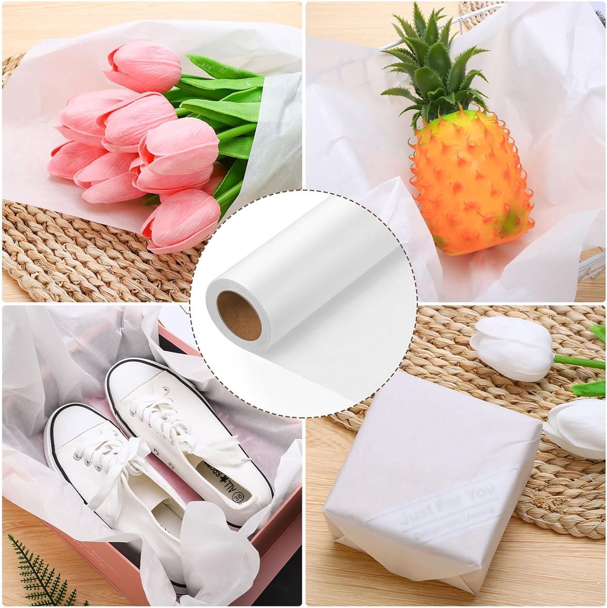Yayun White Tracing Paper, 12" x 25 Yards Tracing Paper Roll, White Translucent Tracing Paper Roll, Pattern Paper, Drafting Paper, Tracing Paper for Sewing Patterns, Sketching