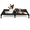 Black Elevated Dog Bed with Mesh, variant on Pozico Elevated Dog Bed, Breathable Mesh Fabric with Metal Frame, Raised Pet Cot for Small Dogs and Cats, Washable Cooling Bed, Black, 18.5 x 18.5 Inch
